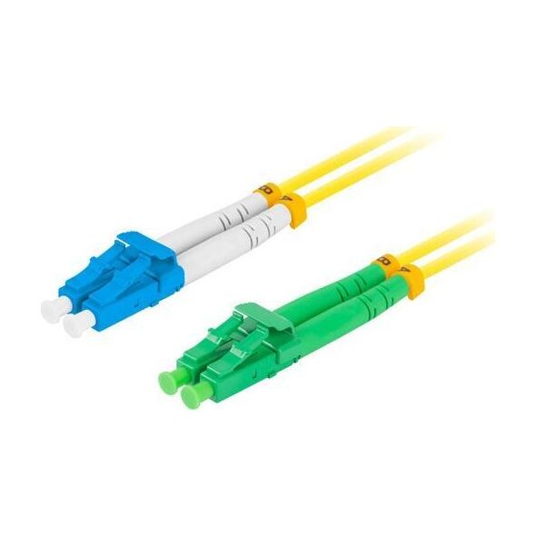 Lanberg PATCHCORD ŚWIATŁOWODOWY SM LC/APC-LC/UPC DUPLEX 3.0MM LSZH G657A1 2M ŻÓŁTY LANBERG