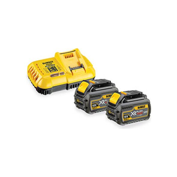 Dewalt Zestaw XR Flexvolt ładowarka DCB118 + 2 akumulatory DCB546 XR Flexvolt 6.0Ah (DCB118T2)