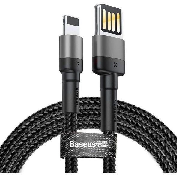 Kabel USB Baseus USB-A - Lightning 2 m Czarno-szary (CALKLF-H91)