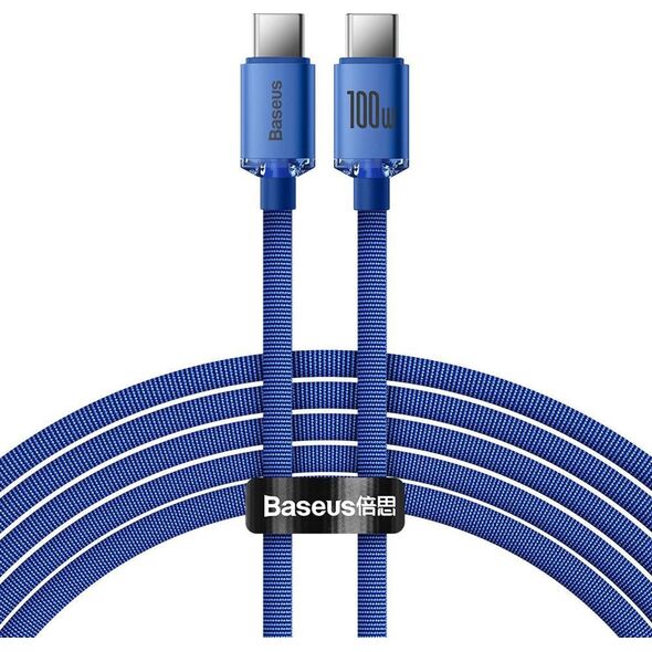 Kabel USB Baseus USB-C - USB-C 2 m Niebieski (baseus_20220224133557)