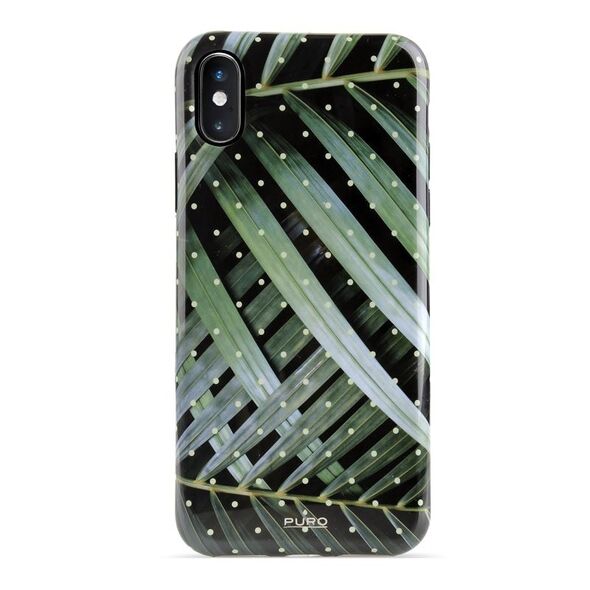 PURO Glam Tropical Leaves Apple iPhone Xs Max (Brilliant Leaves) PUR048BRILEA 8033830276767