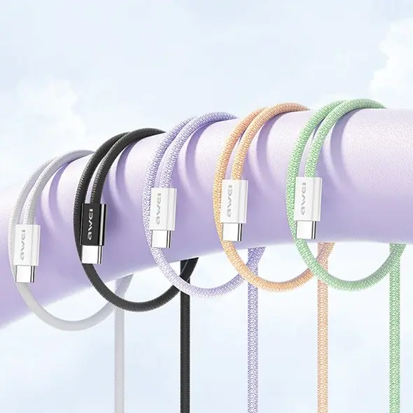 Kabel USB Awei AWEI kabel CL-219T USB-C na USB-C 60W czarny/black iPhone 15