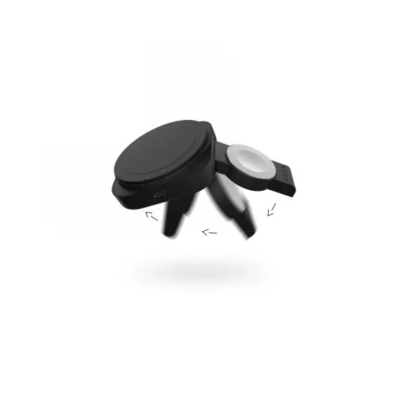 2-in-1 Wireless Charger Zens Travel Charger Pro 2 20W MagSafe black ZENS35 8720618634481