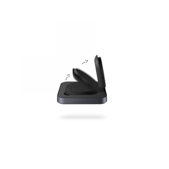 ZENS induction nightstand charger 20W (black) ZENS13 8720618634405