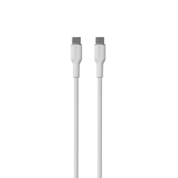 PURO ICON Soft Cable USB-C/USB-C 1.5m (White) PUR671 8018417440991