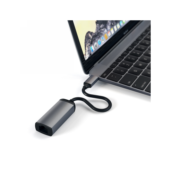 Satechi adapter Type-C do Gigabit Ethernet (space gray) STH81 879961007010