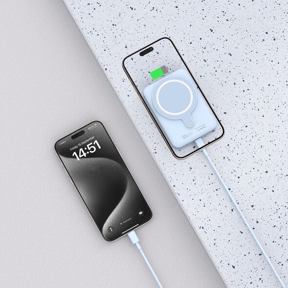 Tech-Protect LifeMag PB11 wireless powerbank MagSafe 15W 10000mah Blue THP2854 5906302309511