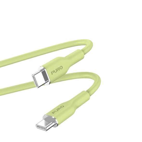 PURO ICON Soft Cable USB-C/USB-C 1.5m (Matcha Green) PUR673 8018417442261