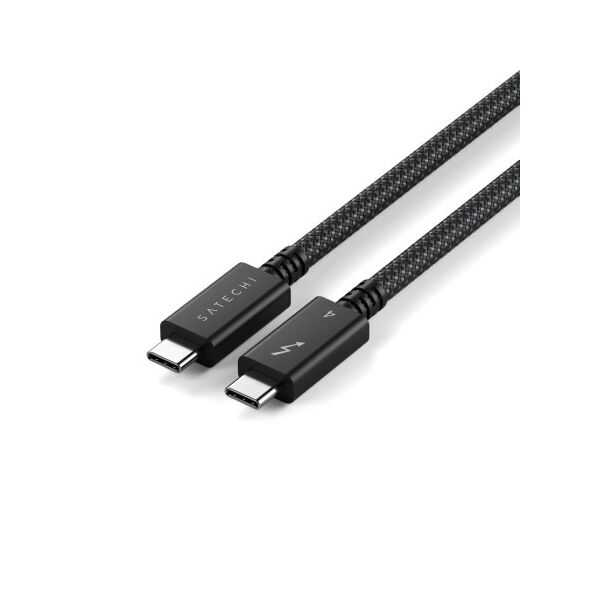 Satechi USB-C / USB-C Thunderbolt 4 1m cable braided black STH103 810086361045