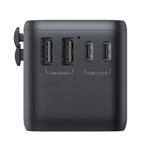 Joyroom JR-TCW02 travel adapter 65W EU / US / JP / AU / UK / CN black JYR1045 6956116701970