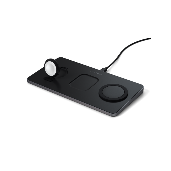 Satechi Trio Wireless Charging Pad (Apple Watch 2,5W, AirPods 5W, iPhone 7,5W) STH71 879961008550