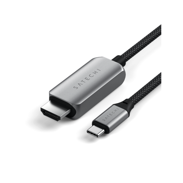 Satechi USB-C / HDMI 2.1 8K 2m cable space gray STH111 810086361090