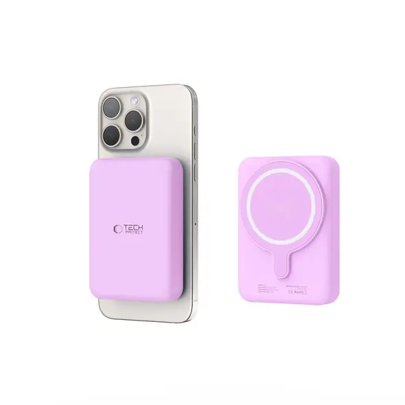 Tech-Protect PB11 LifeMag MagSafe Power Bank 10000mAh Lilac THP3230 5906302310685