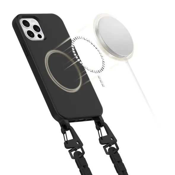 Tech-Protect Magnecklace MagSafe Apple iPhone 12 / 12 Pro Black THP3335 5906302370429