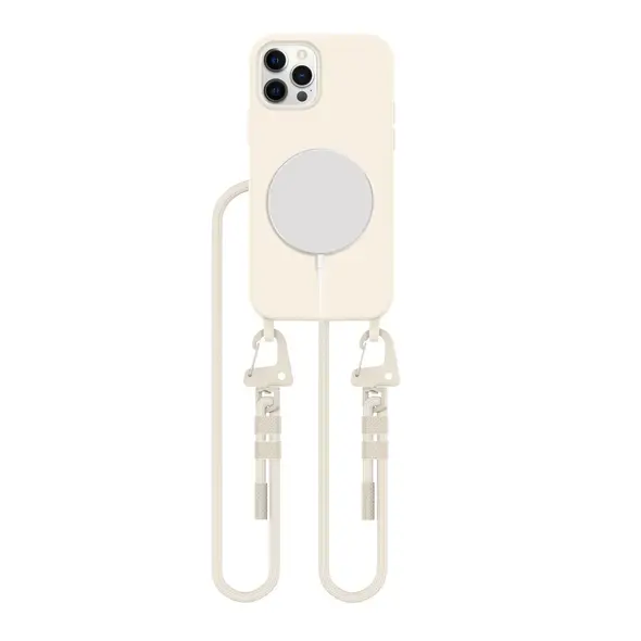 Tech-Protect Magnecklace MagSafe Apple iPhone 12 / 12 Pro Cosmic Latte THP3336 5906302370436