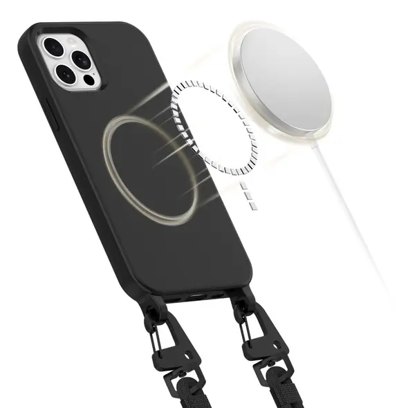 Tech-Protect Magnecklace MagSafe Apple iPhone 12 / 12 Pro Black THP3335 5906302370429