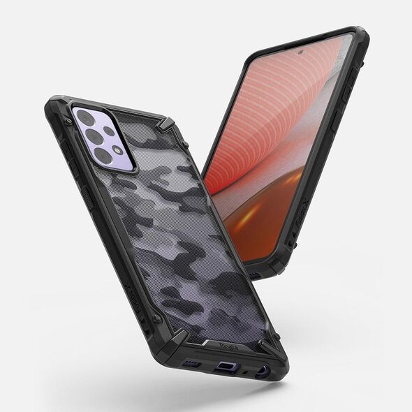 Ringke Fusion-X Design Samsung Galaxy A72 5G Camo Black RGK1354MOB 8809785453849
