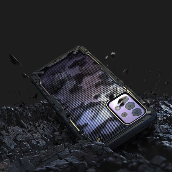 Ringke Fusion-X Design Samsung Galaxy A72 5G Camo Black RGK1354MOB 8809785453849
