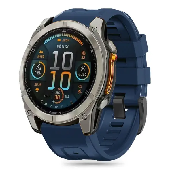 Tech-protect Silicone Garmin Fenix 5x / 5x Plus / 6x / 6x Pro / 7x / 8 51mm Navy Blue THP3216 5906302376896