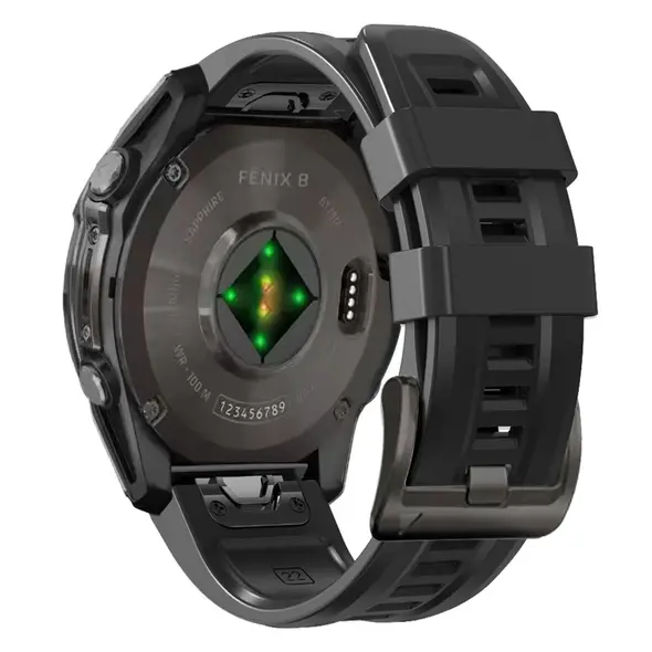 Tech-protect Silicone Garmin Fenix 5x / 5x Plus / 6x / 6x Pro / 7x / 8 51mm Black THP3215 5906302376865