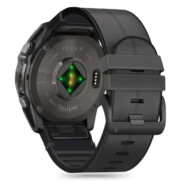 Tech-Protect Silicone PU Garmin Fenix 5x / 5x Plus / 6x / 6x Pro / 7x / 8 51mm Black THP3226 5906302376698