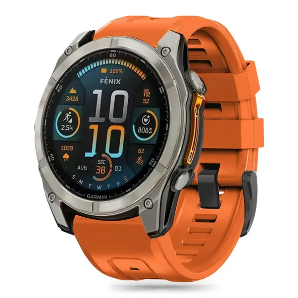 Tech-Protect Silicone Garmin Fenix 5s / 5s Plus / 6s / 6s Pro / 7s / 8 43mm Orange THP3296 5906302377299