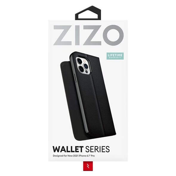 ZIZO WALLET Series Apple iPhone 13 Pro Case - Black ZIZ082BLK 888488325828
