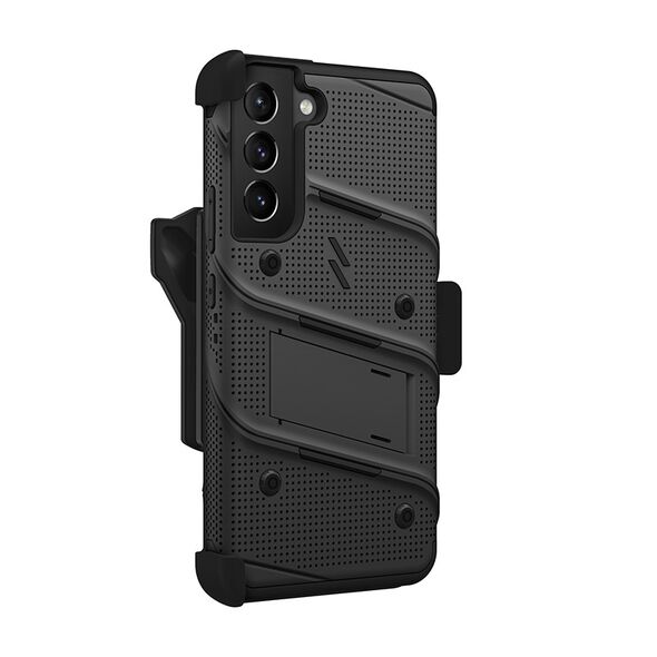ZIZO BOLT Bundle Samsung Galaxy S22+ Case - Black & Black ZIZ099BLK 888488337326