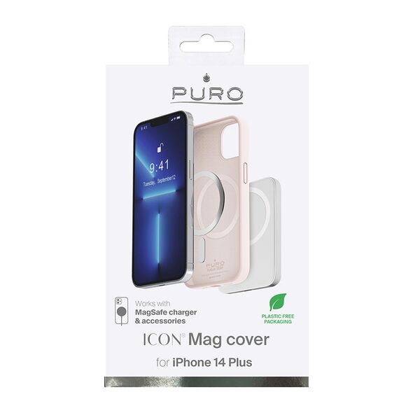 PURO ICON MAG MagSafe Apple iPhone 14 Plus / 15 Plus (Dusty Pink) PUR608 8033830312427