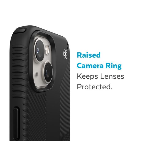 Speck Presidio2 Grip MagSafe MICROBAN Apple iPhone 14 Plus / 15 Plus (Black / Black / White) SPK387 840168523962