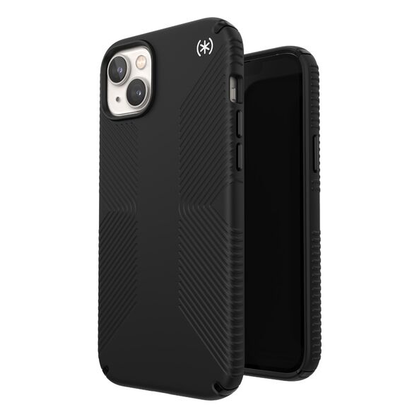 Speck Presidio2 Grip MagSafe MICROBAN Apple iPhone 14 Plus / 15 Plus (Black / Black / White) SPK387 840168523962