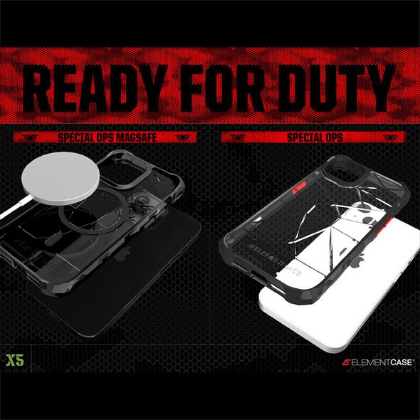 Element Case Special Ops X5 Apple iPhone 14 (Clear/Black) ELC2 810046113127