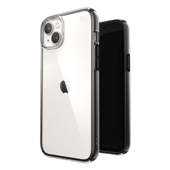 Speck Presidio Perfect-Clear Impact Geometry MICROBAN Apple iPhone 14 Plus / 15 Plus (Clear / Black) SPK394 840168524181