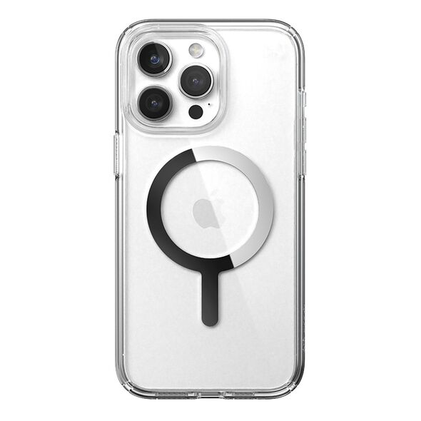 Speck Presidio Perfect-Clear MagSafe Apple iPhone 15 Pro (Clear/Chrome Finish/Serene Silver) SPK524 840168538294