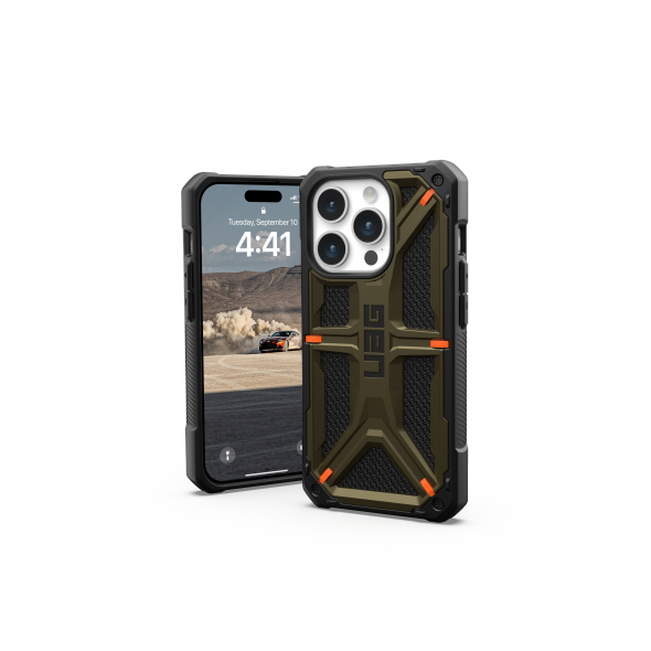 UAG Urban Armor Gear Monarch Apple iPhone 15 Pro (kevlar element green) UAG1292 840283909368