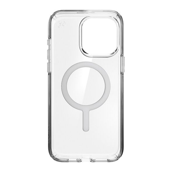 Speck Presidio Perfect-Clear MagSafe Apple iPhone 15 Pro (Clear/Chrome Finish/Serene Silver) SPK524 840168538294