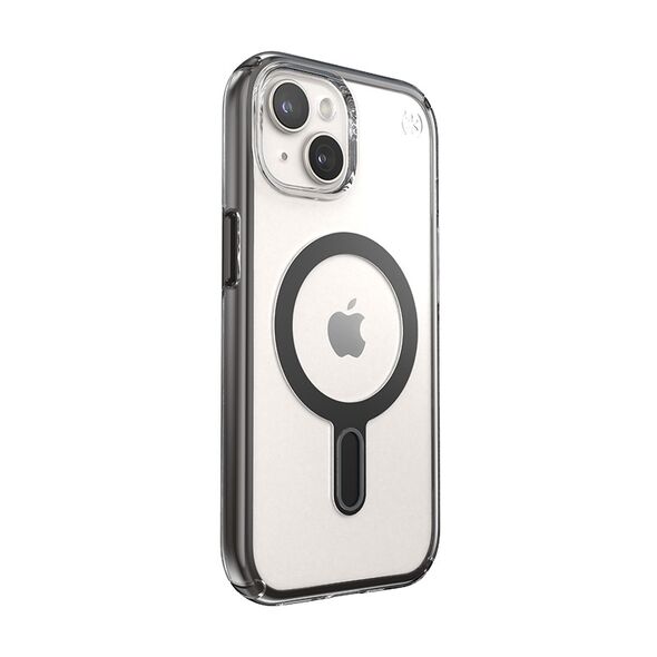 Speck Presidio Perfect-Clear ClickLock MagSafe Apple iPhone 15 (Clear/Frosted Black/Slate Grey) SPK526 840168536801