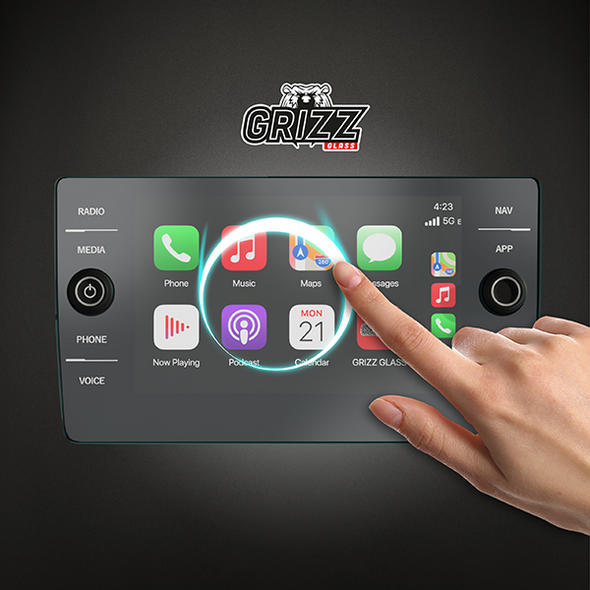 Matte GrizzGlass CarDisplay Protection Volkswagen Golf 8 Discover Pro GRZ7097 5904063583249