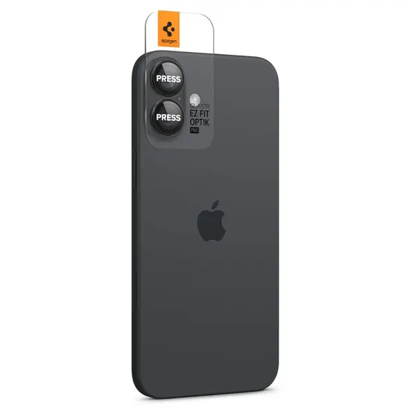 Spigen OSŁONA APARATU SPIGEN OPTIK PRO GLAS.TR ”EZ FIT” CAMERA PROTECTOR 2-PACK IPHONE 16 / 16 PLUS BLACK