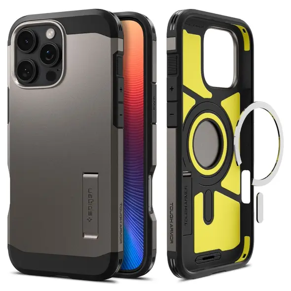 Spigen Spigen Tough Armor MAG iPhone 16 Pro MagSafe gunmetal ACS08145