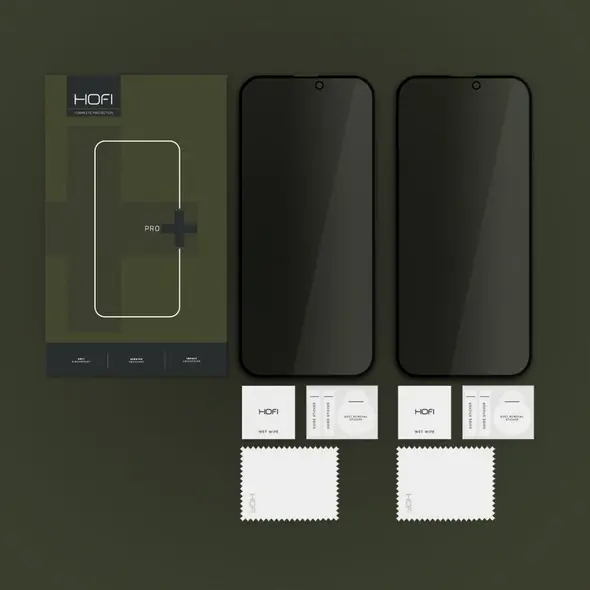 Hofi SZKŁO PRYWATYZUJĄCE HOFI ANTI SPY GLASS PRO+ 2-PACK IPHONE 16 PLUS PRIVACY