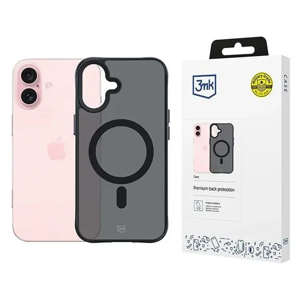 3MK Apple iPhone 16 - 3mk Smoke MagCase