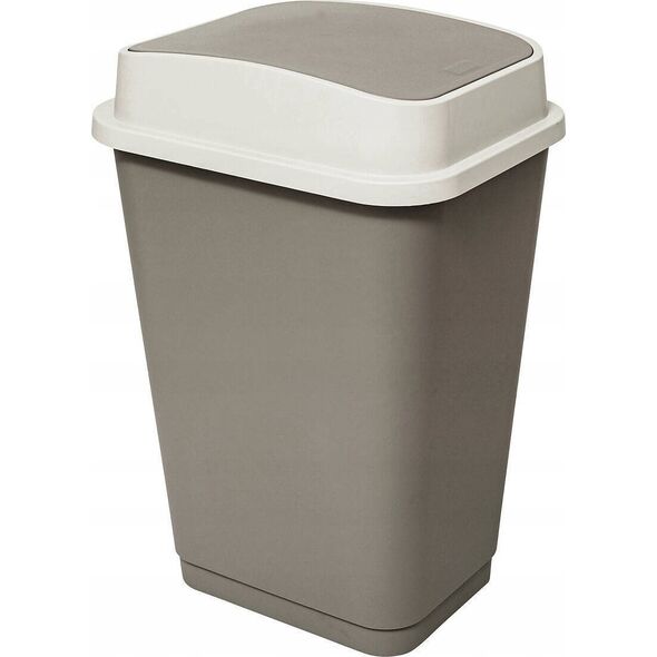 5five Kosz na śmieci z uchylaną pokrywą PLASTIC, 50 l