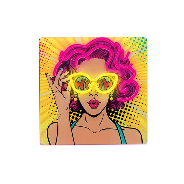 Neon ART LED POWER WOMAN yellow-purple FLA02 Forever Light 5900495064073