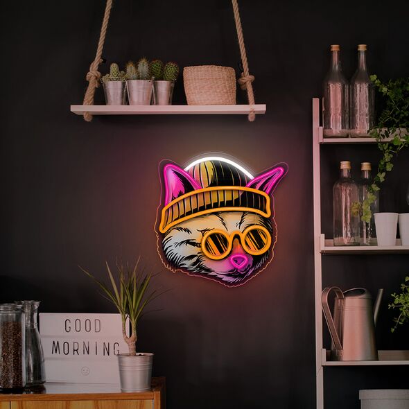 Neon ART LED CAT DREAMER multicolor FLA04 Forever Light 5900495454225