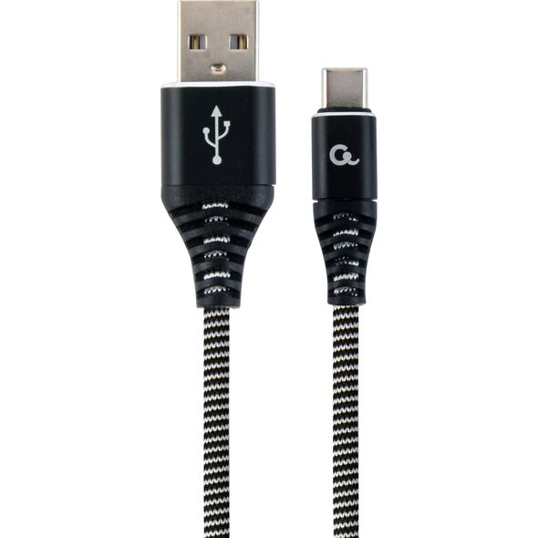 Kabel USB Gembird USB-A - USB-C 2 m Czarny (CC-USB2B-AMCM-2M-BW)