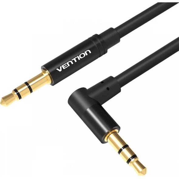 VENTION 3.5mm Male to 90° Male Audio Cable 1.5M Black Metal Type (BAKBG-T) (VENBAKBG-T) έως 12 άτοκες Δόσεις