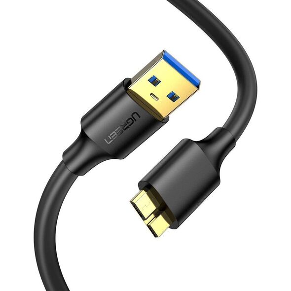 Kabel USB Ugreen USB-A - micro-B 0.5 m Czarny (10840B)