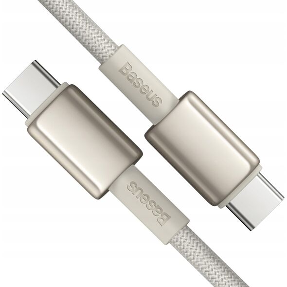 Kabel USB Baseus USB-C - USB-C 1 m Beżowy (BSU4881)