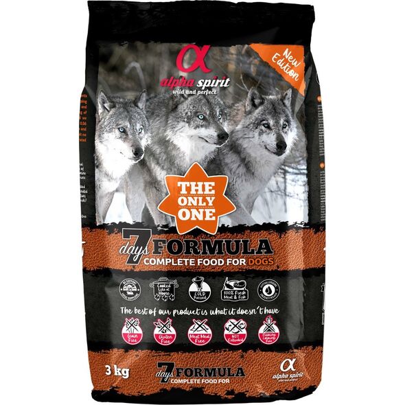 Alpha Spirit Karma sucha dla psa 7 Days Formula (dorosły) 3kg